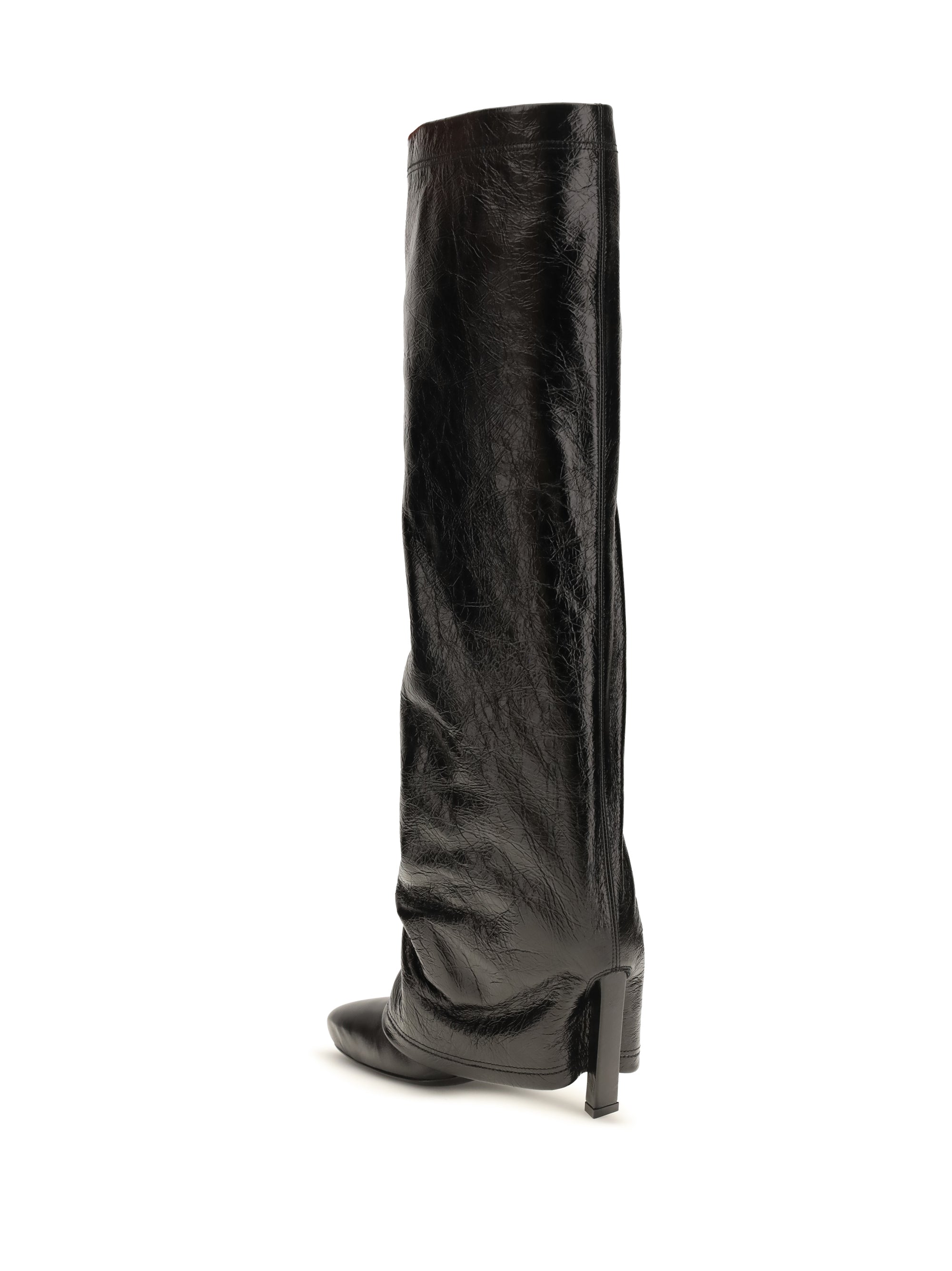 knee-high eco-leather boots