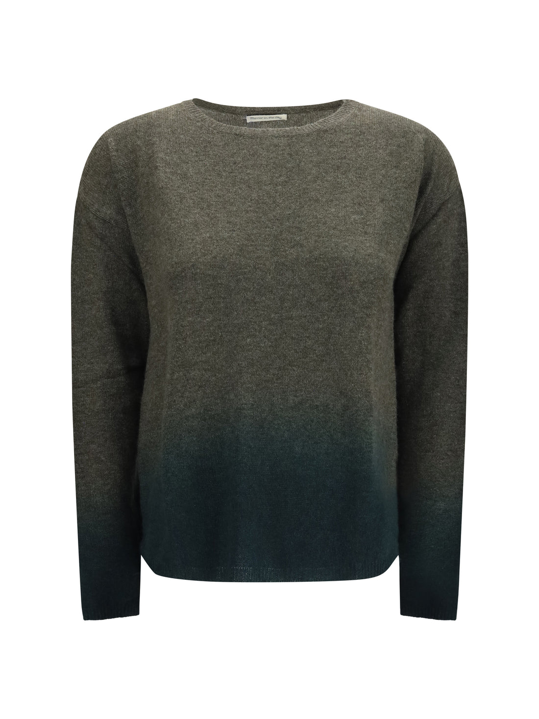MIRROR IN THE SKY L gradient crewneck sweater