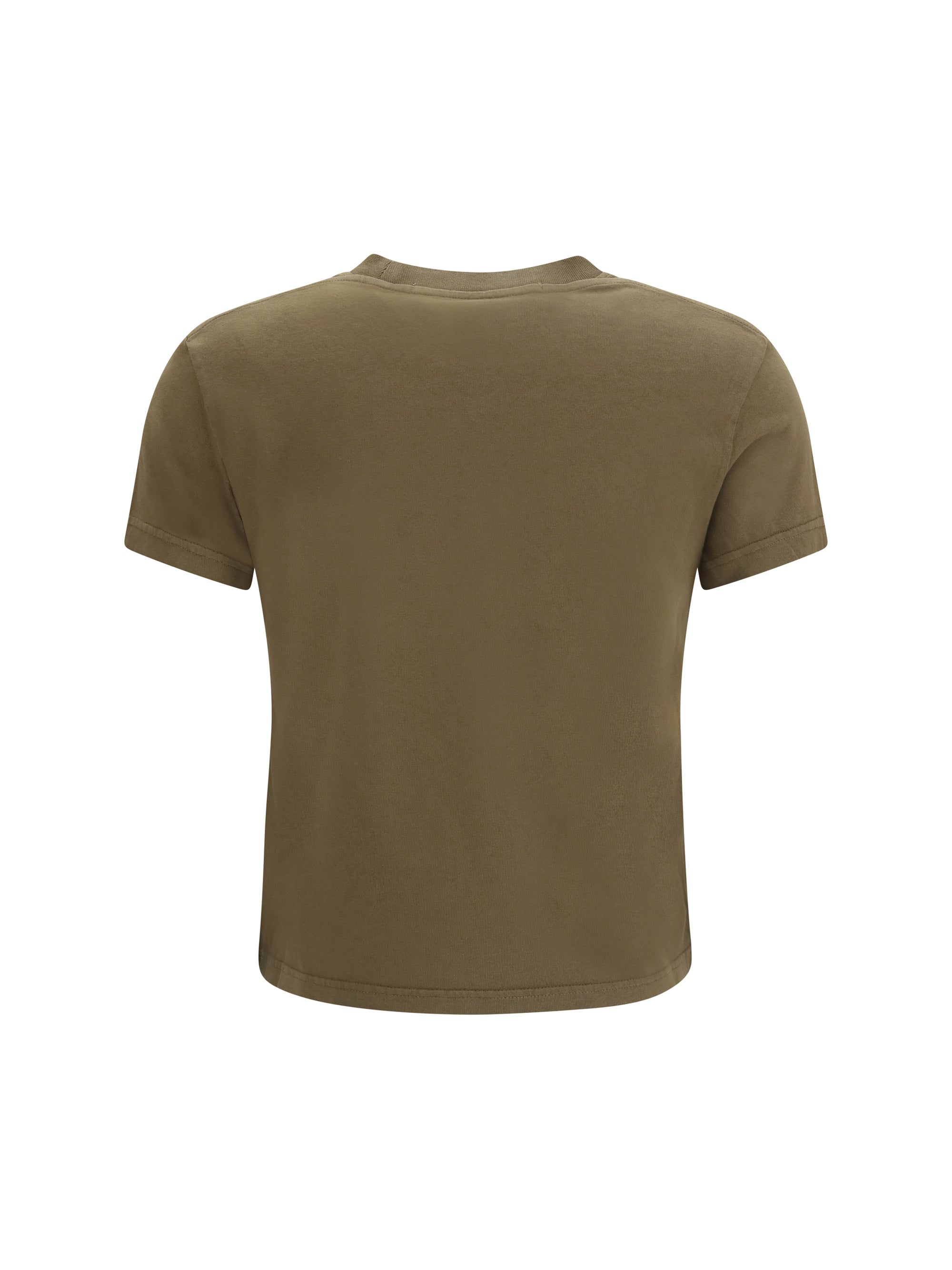 short-sleeve t-shirt with central logo print