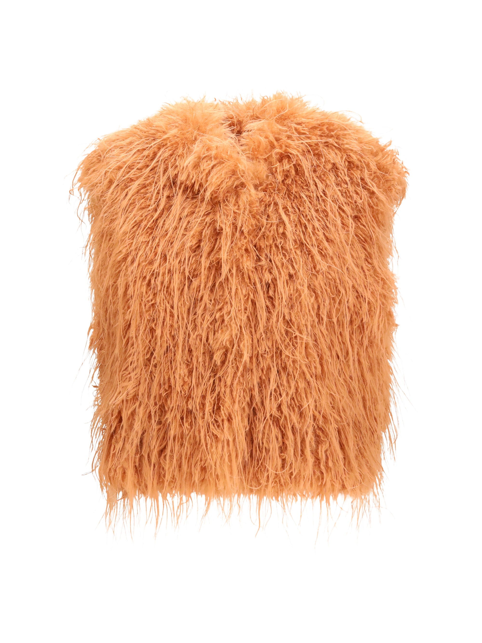 eco mongolia faux fur vest