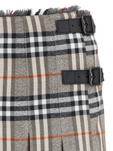 BURBERRY 6 check archive wool miniskirt