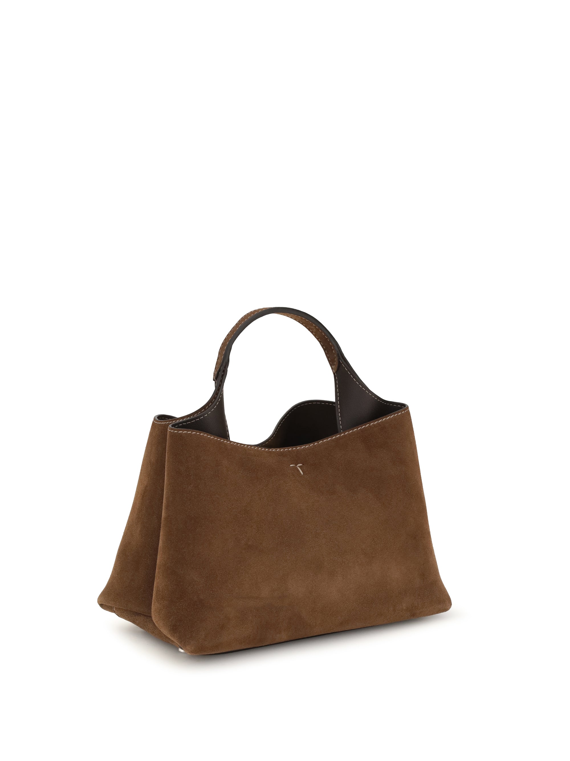 suede handbag