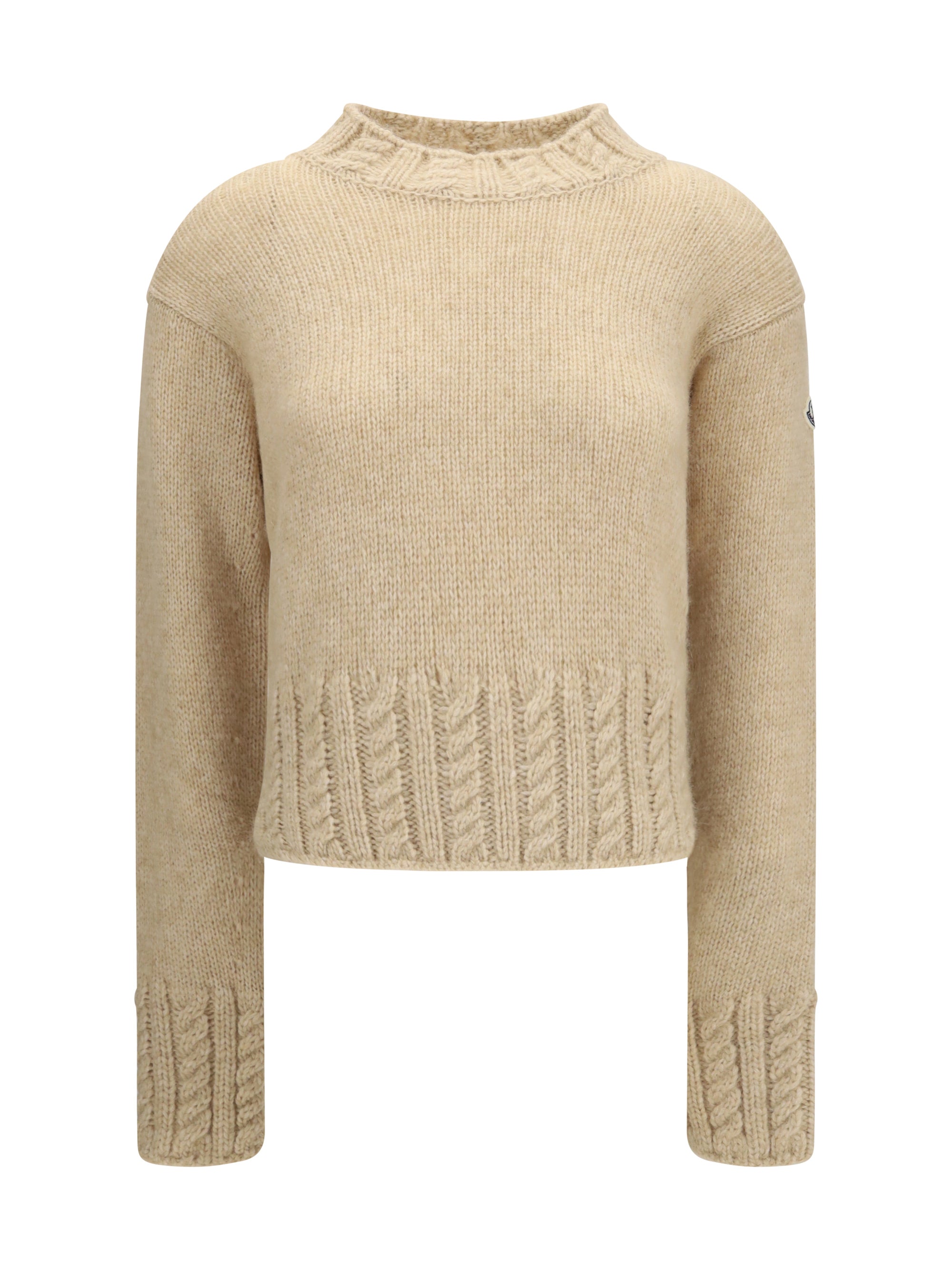 alpaca-blend turtleneck sweater