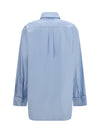 oversized shirt with pocket and embroidered logo
