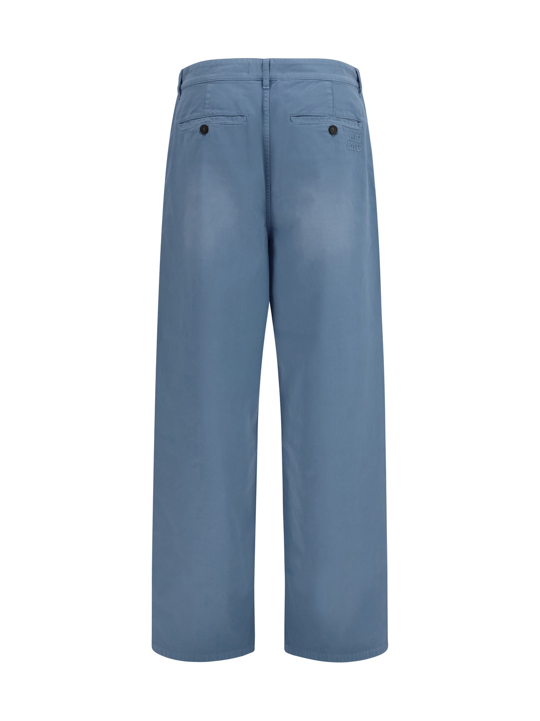 MIU MIU 40 garment-dyed wide-leg pants