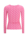 long-sleeve top with iconic all-over contrasting moon logo print