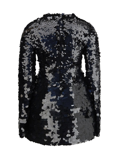 MAX MARA SPORTMAX L short sequin dress 