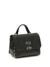 saeta baby leather postina handbag