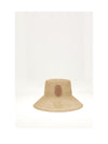 hat teddy d straw medallion patch
