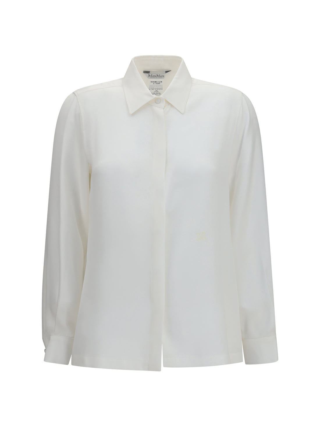 MAX MARA 40 geranio crepe de chine shirt