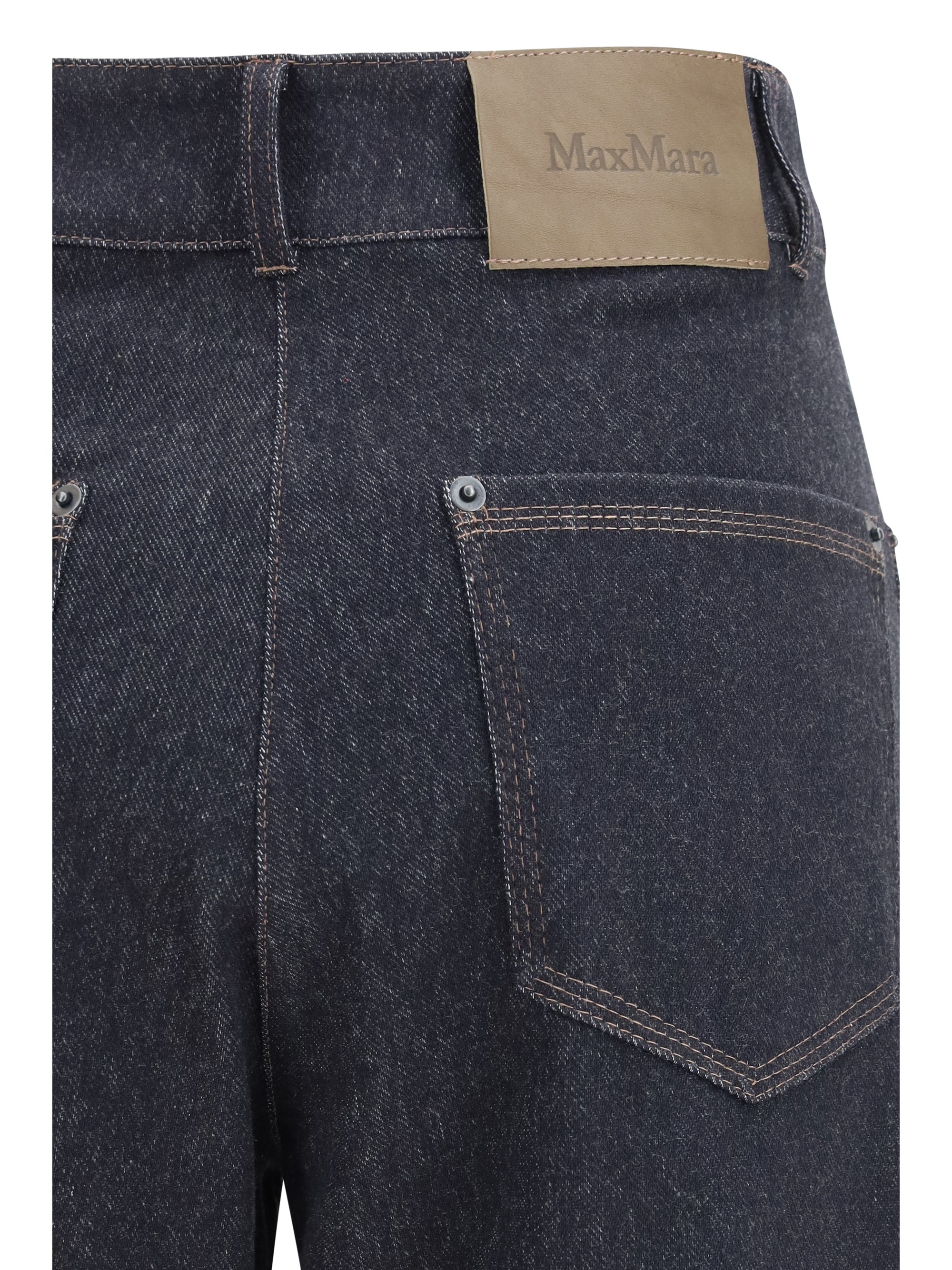 MAX MARA PURE L ribes five-pocket pants