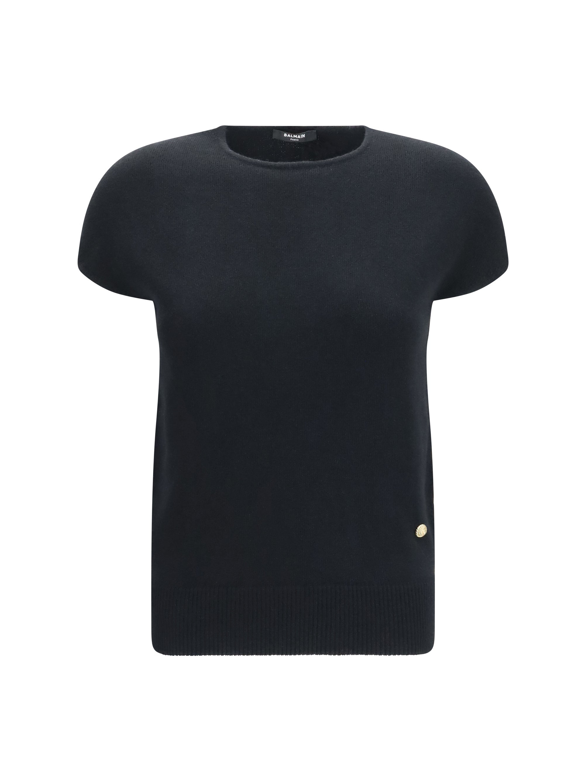 sleeveless wool and cashmere sweater