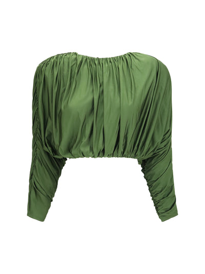 draped jersey top
