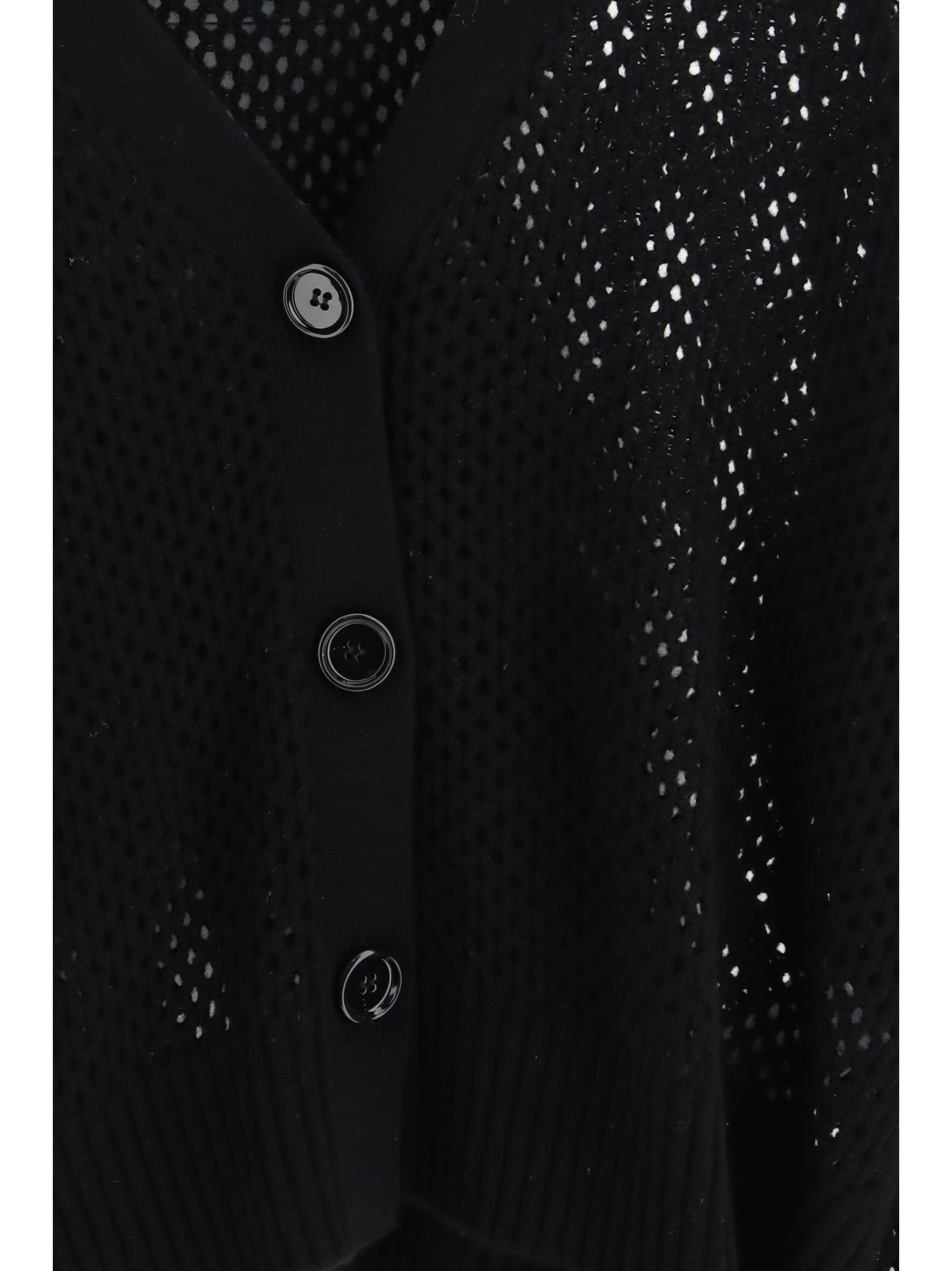 v-neck buttoned cardigan