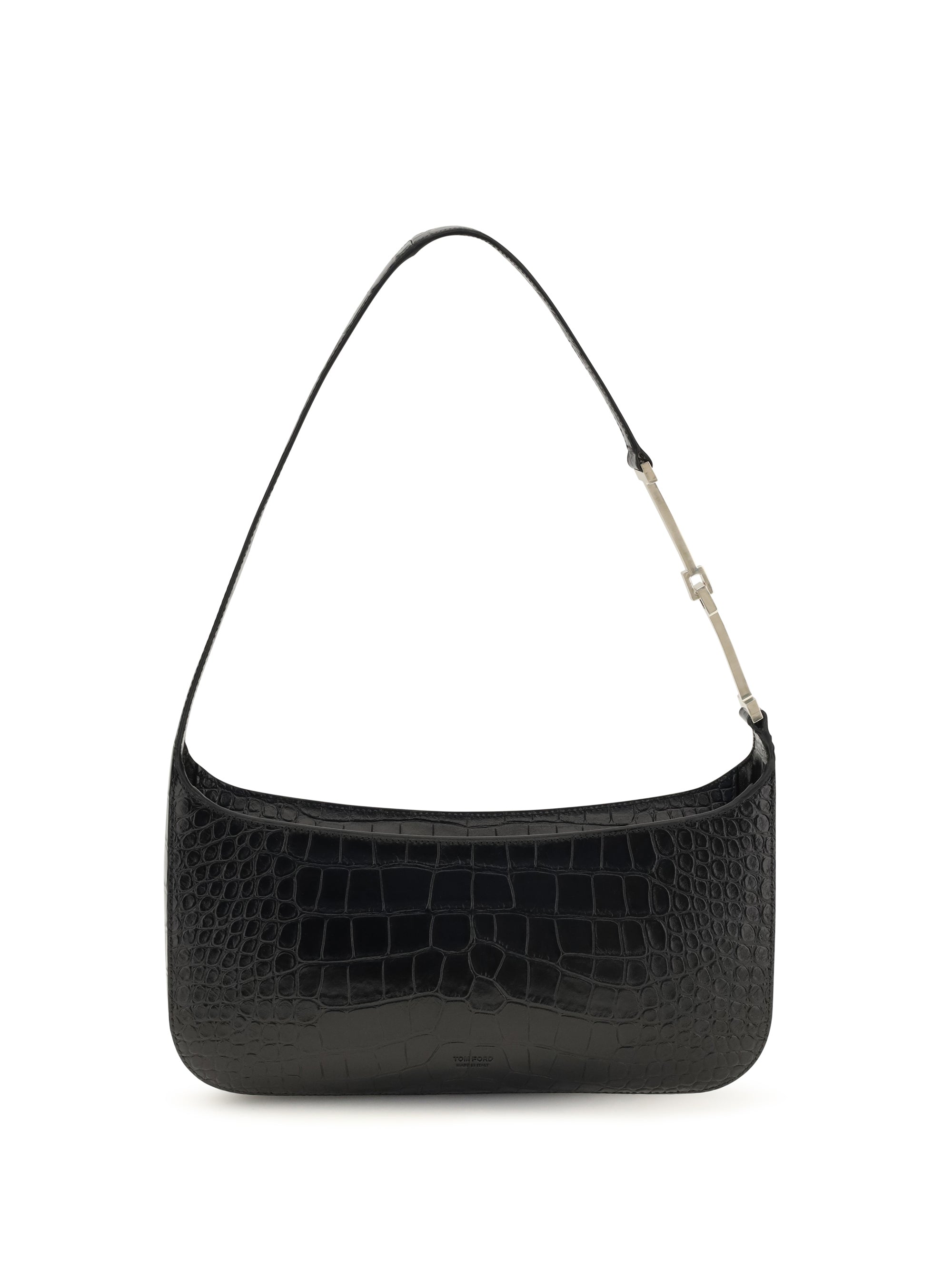 small crocodile-print shoulder bag