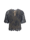 sequined crewneck top