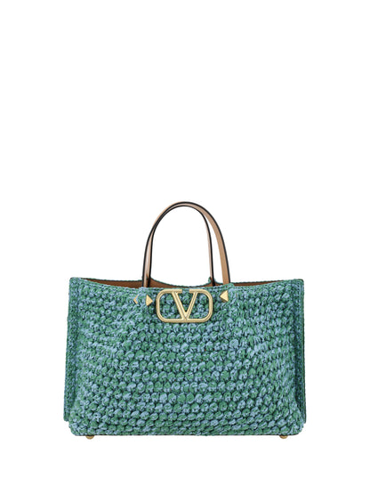 Valentino Garavani Raffia Tote Bag
