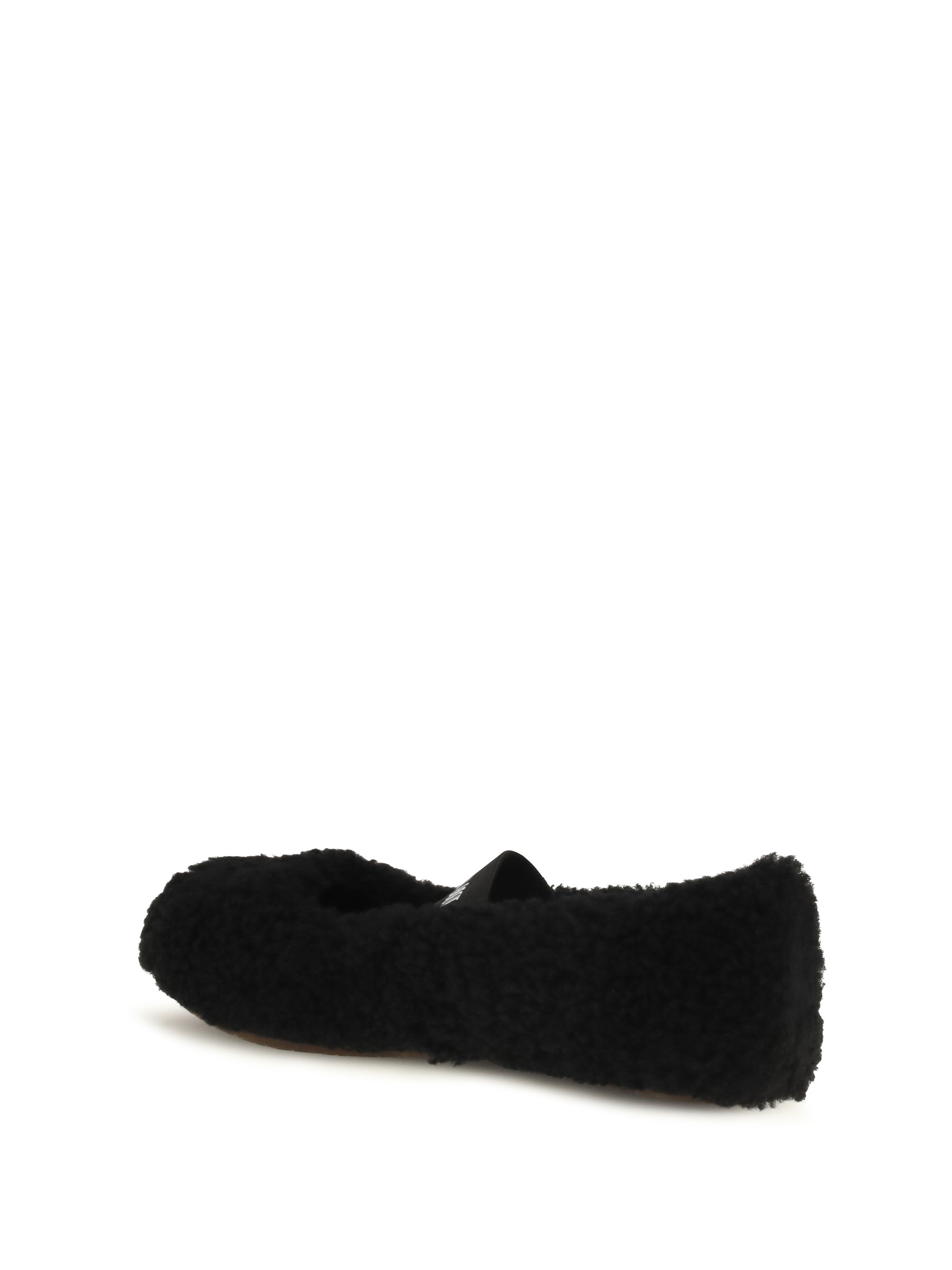 shearling ballerinas