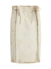 PRADA 40 midi leather skirt