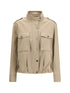 BRUNELLO CUCINELLI 38 double closure with zip and snap buttons jacket