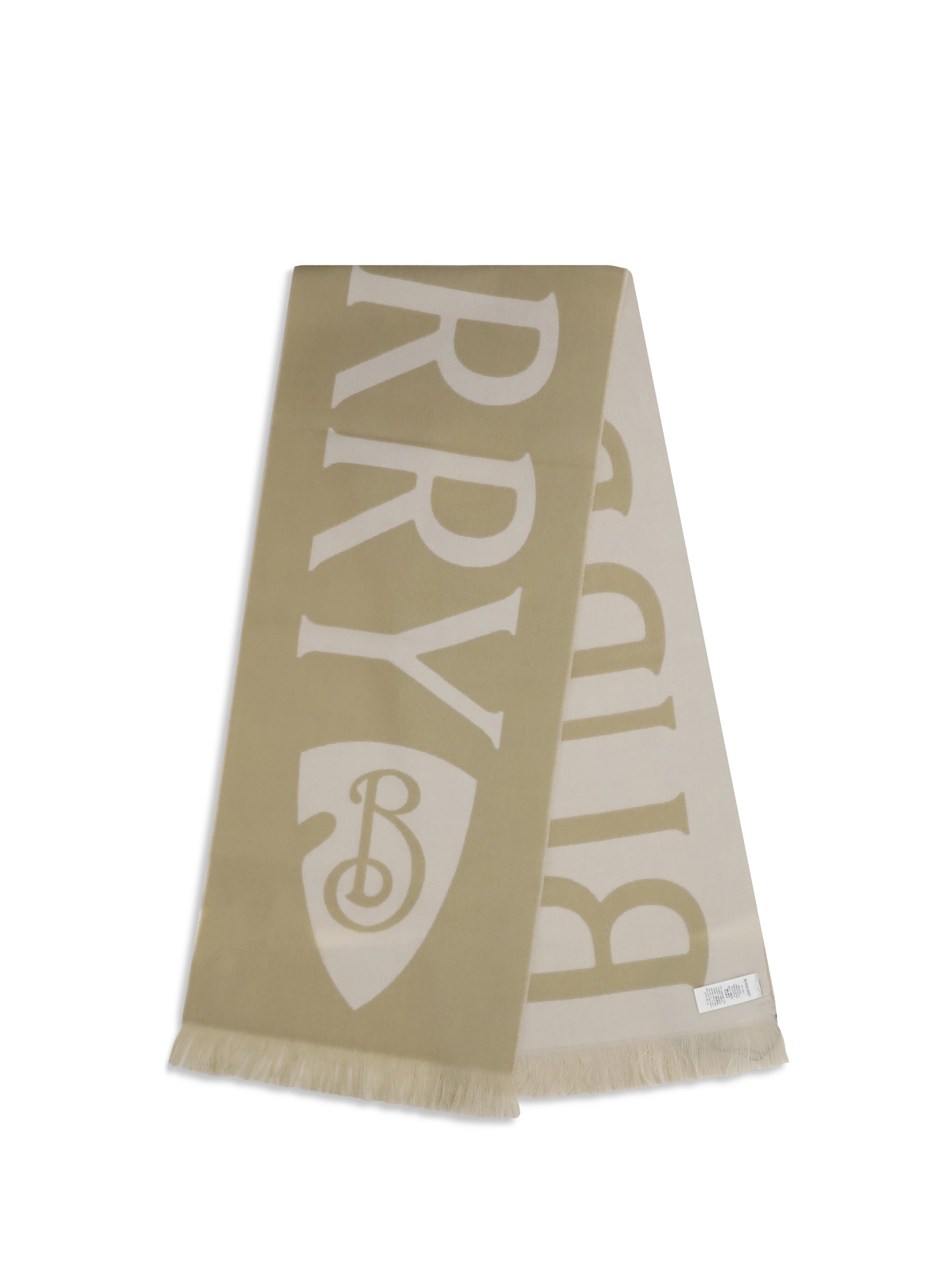 logo wool scarf