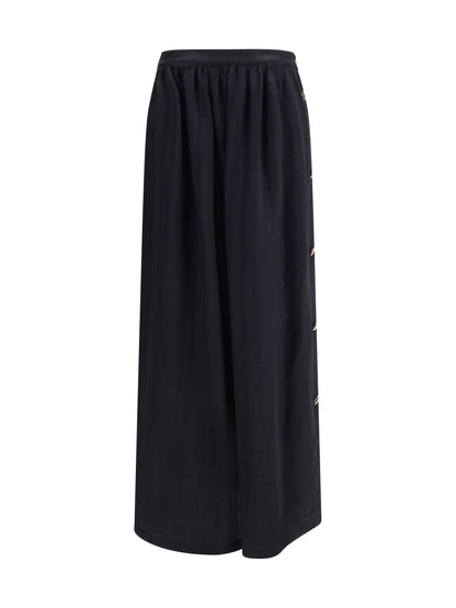 KRISTINA TI 40 wool and silk long skirt