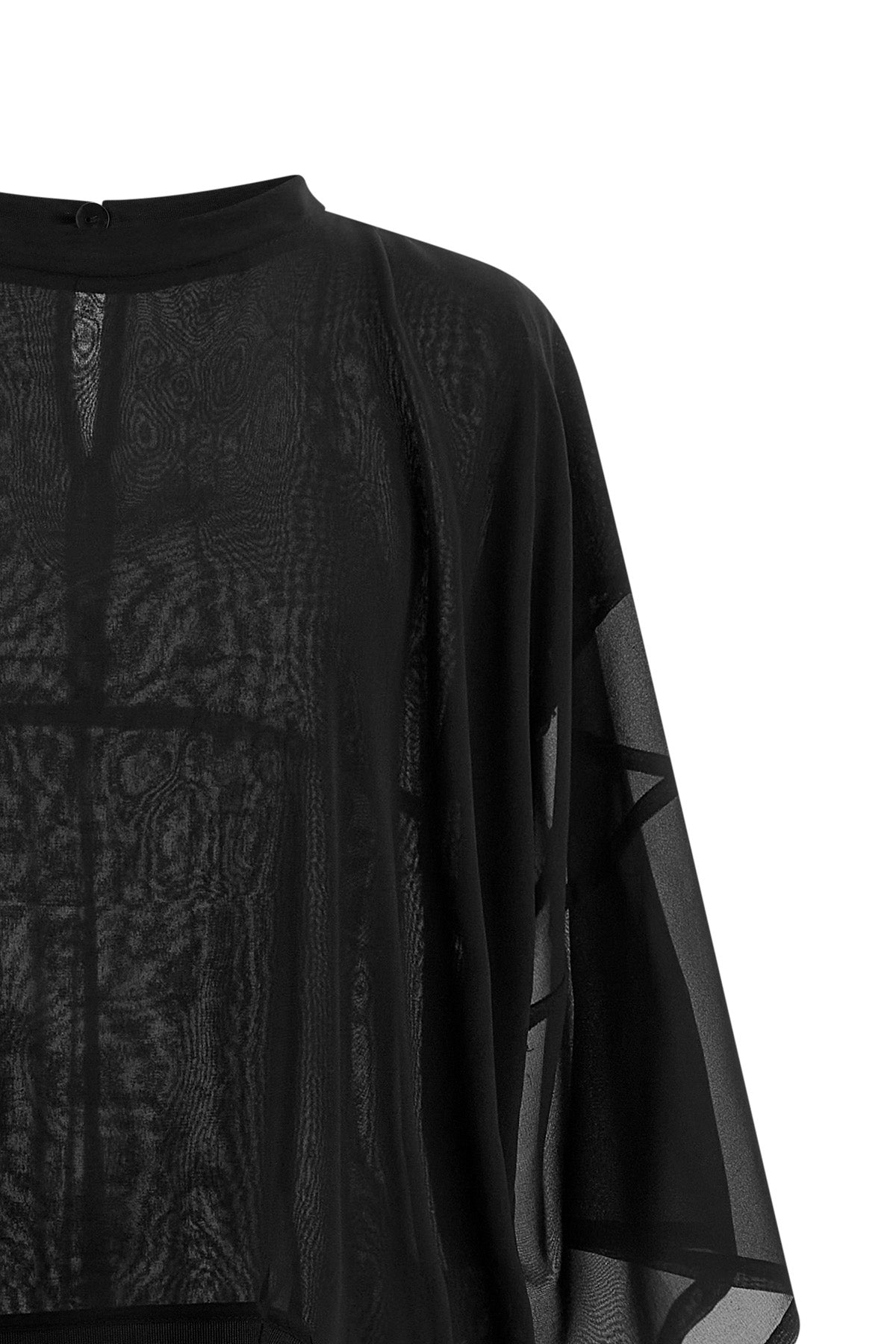 coda semi-transparent silk georgette shirt
