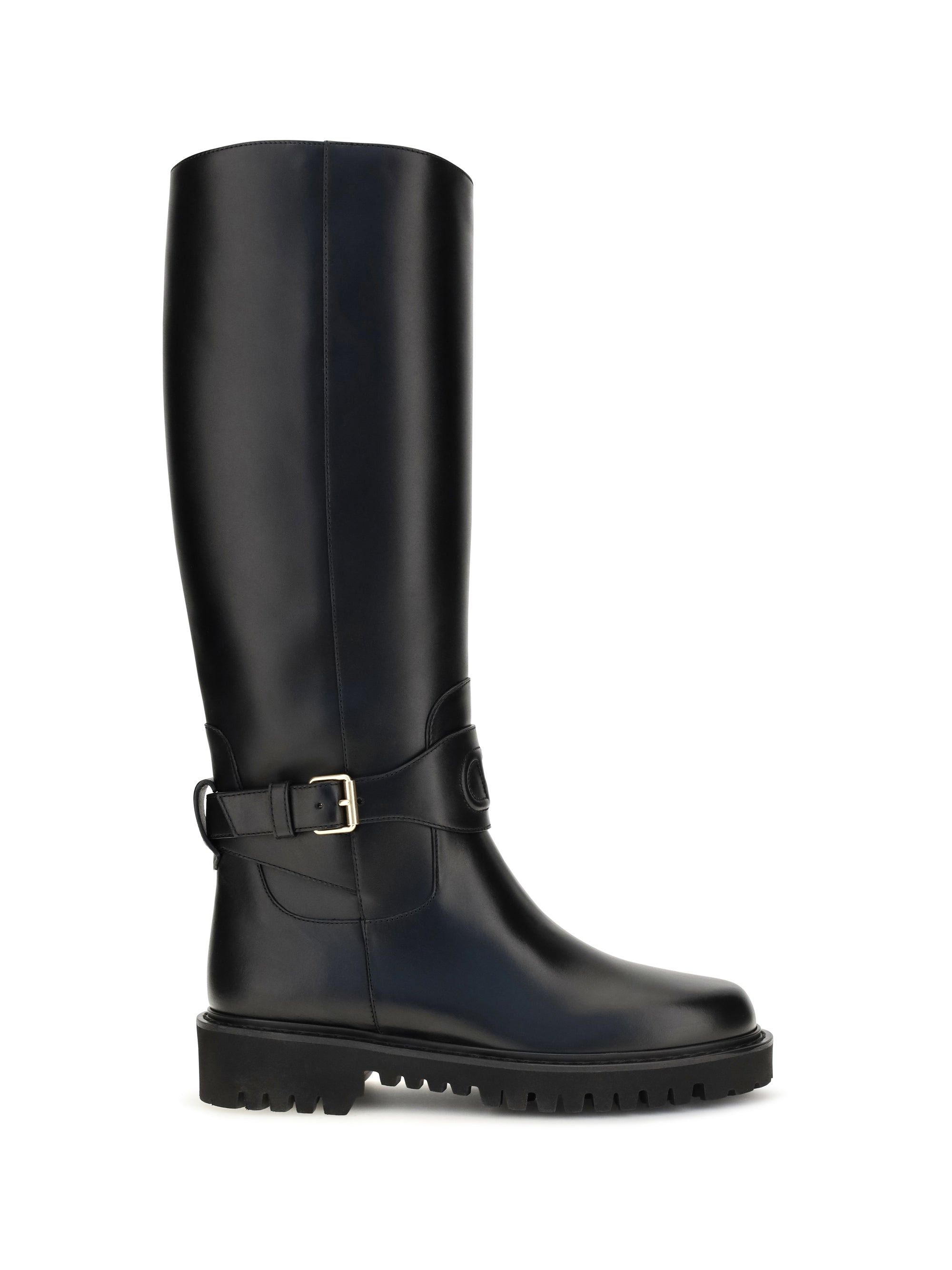 vlogo signature calfskin high boots