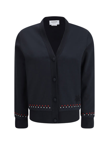THOM BROWNE 42 snowflakes cardigan
