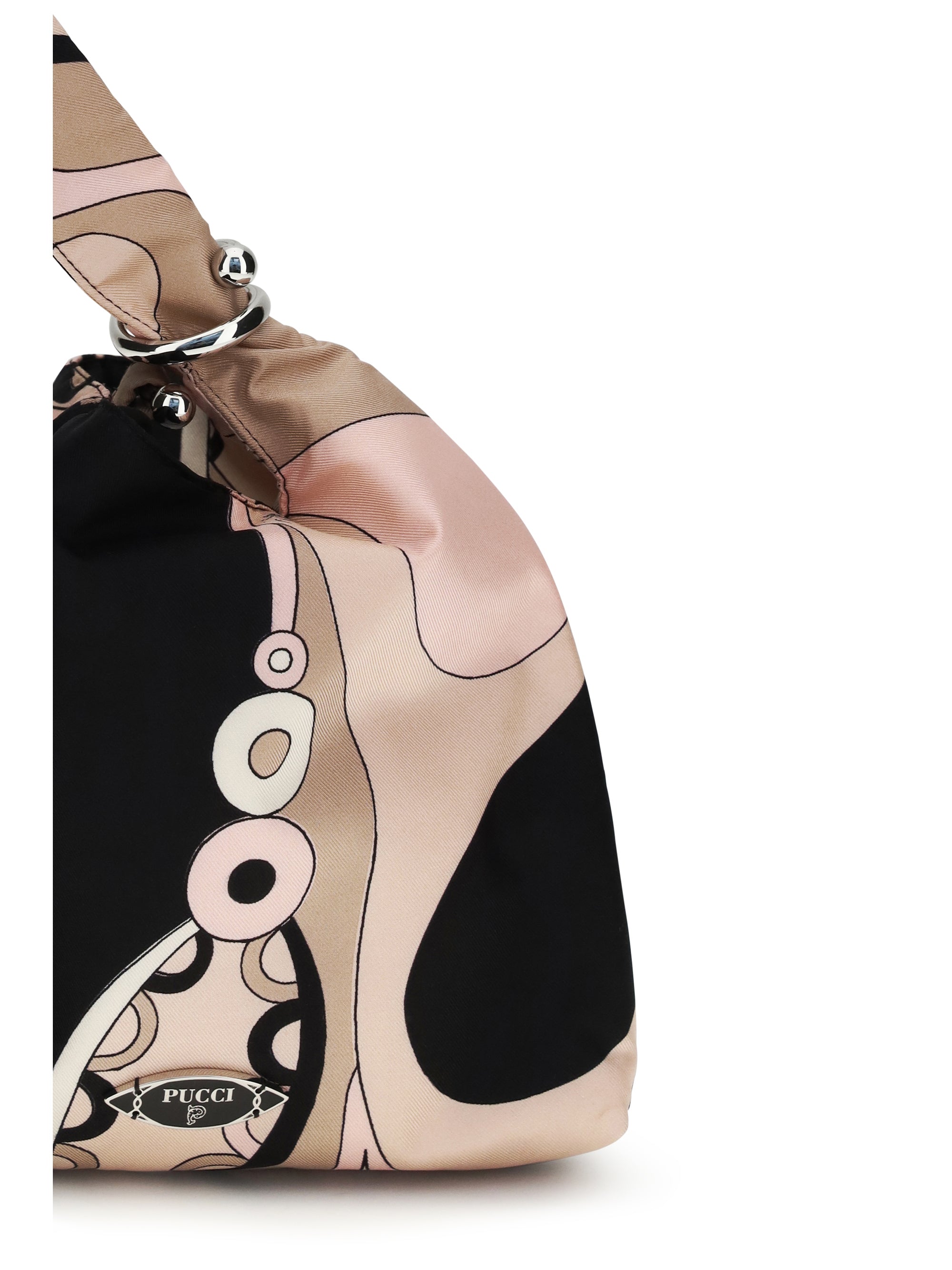 emilio silk clutch with orchid print