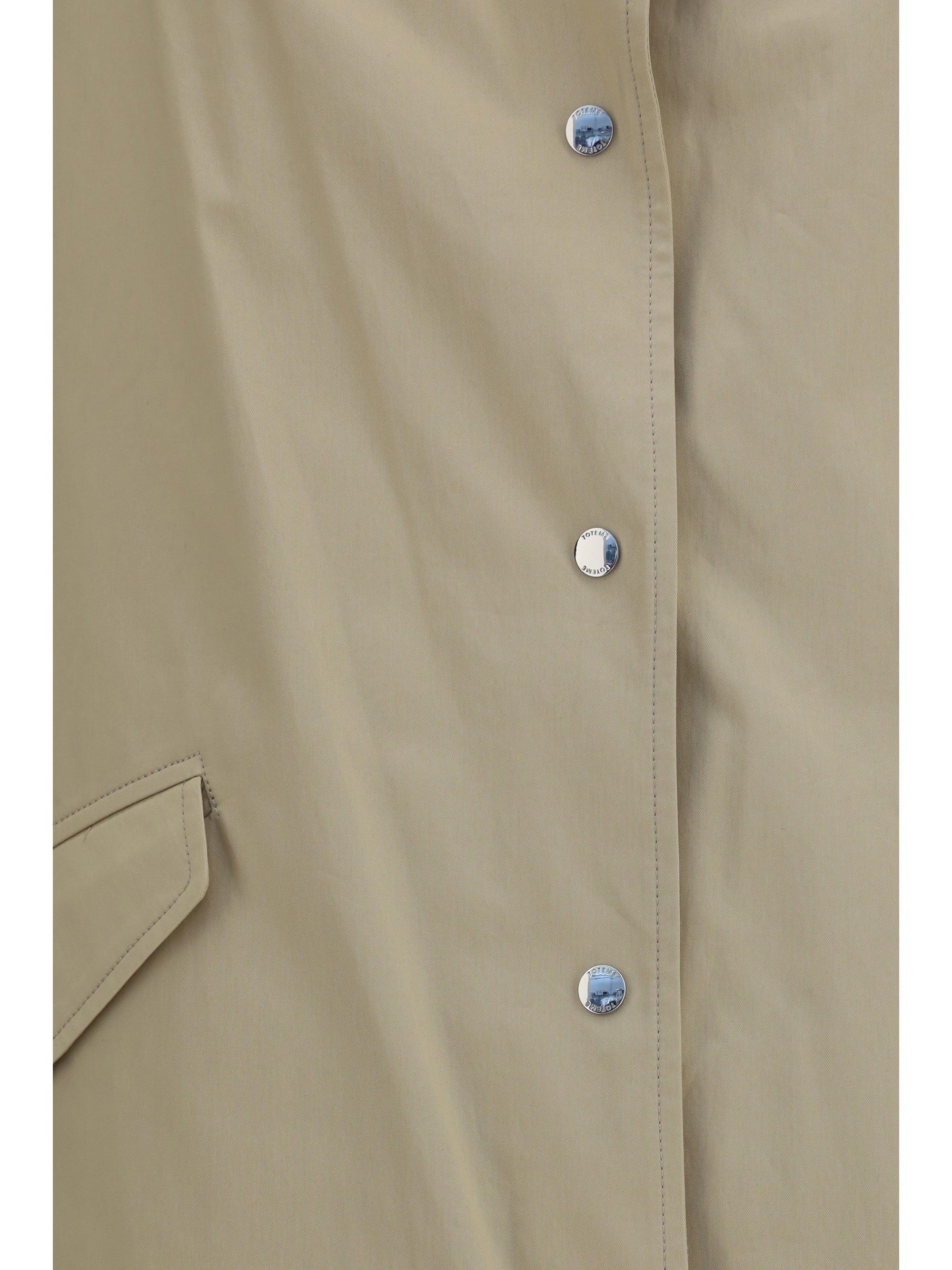 oversized cotton trench