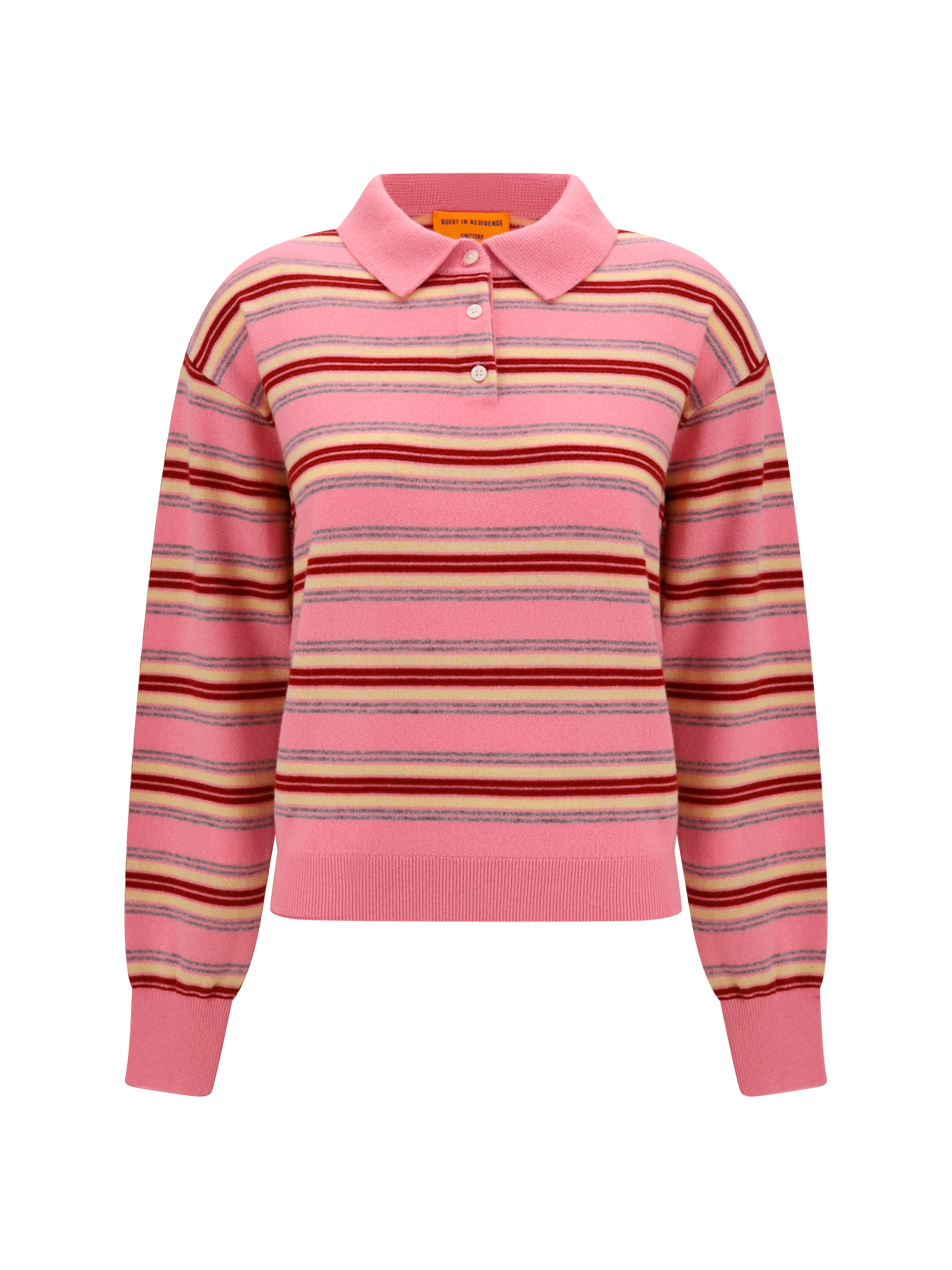 college striped polo sweater
