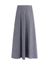 flared midi skir