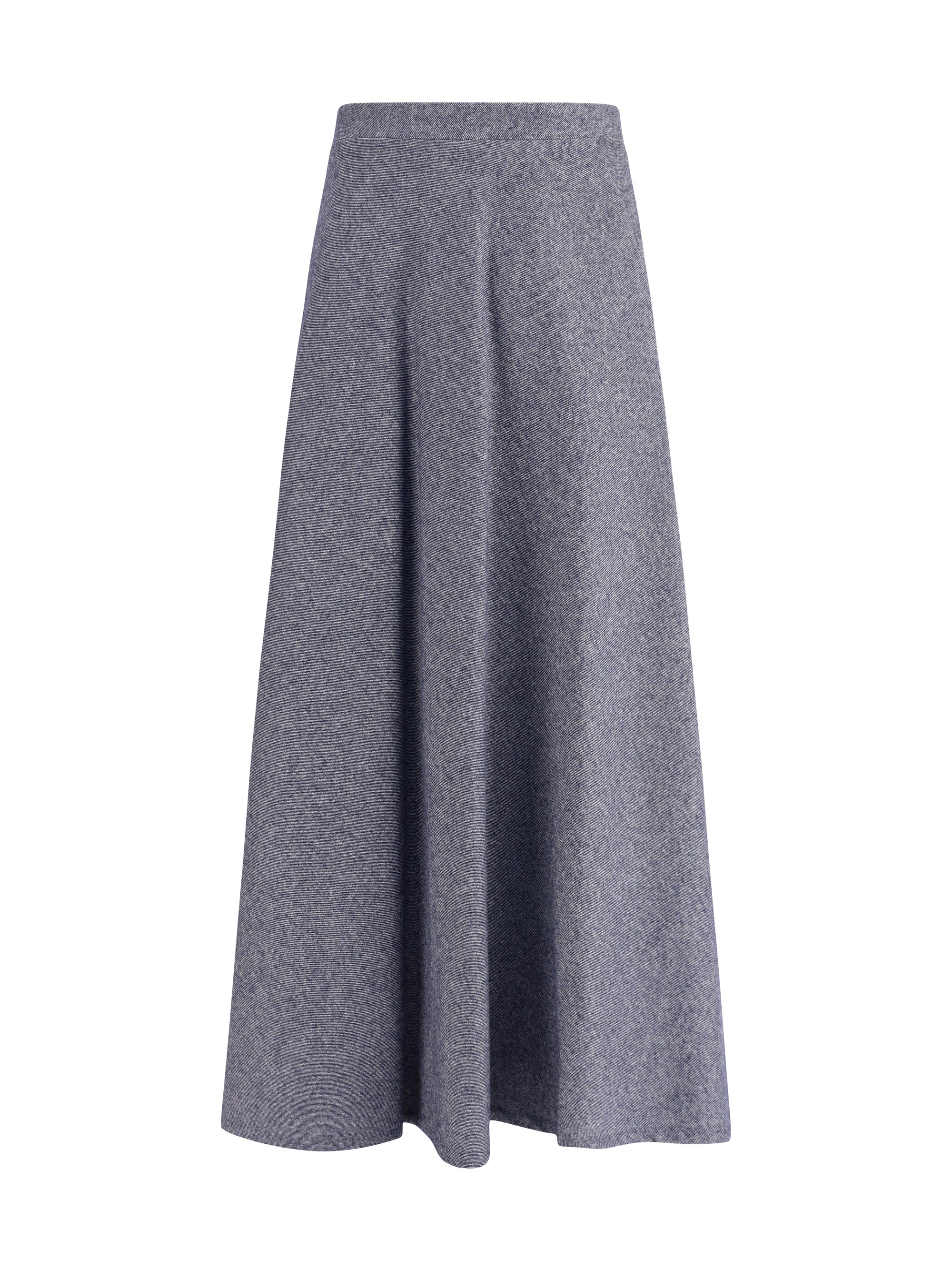 flared midi skir
