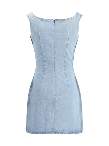 MAGDA BUTRYM 38 denim mini dress 