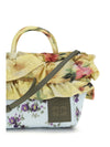 mini ruffle handbag with floral print