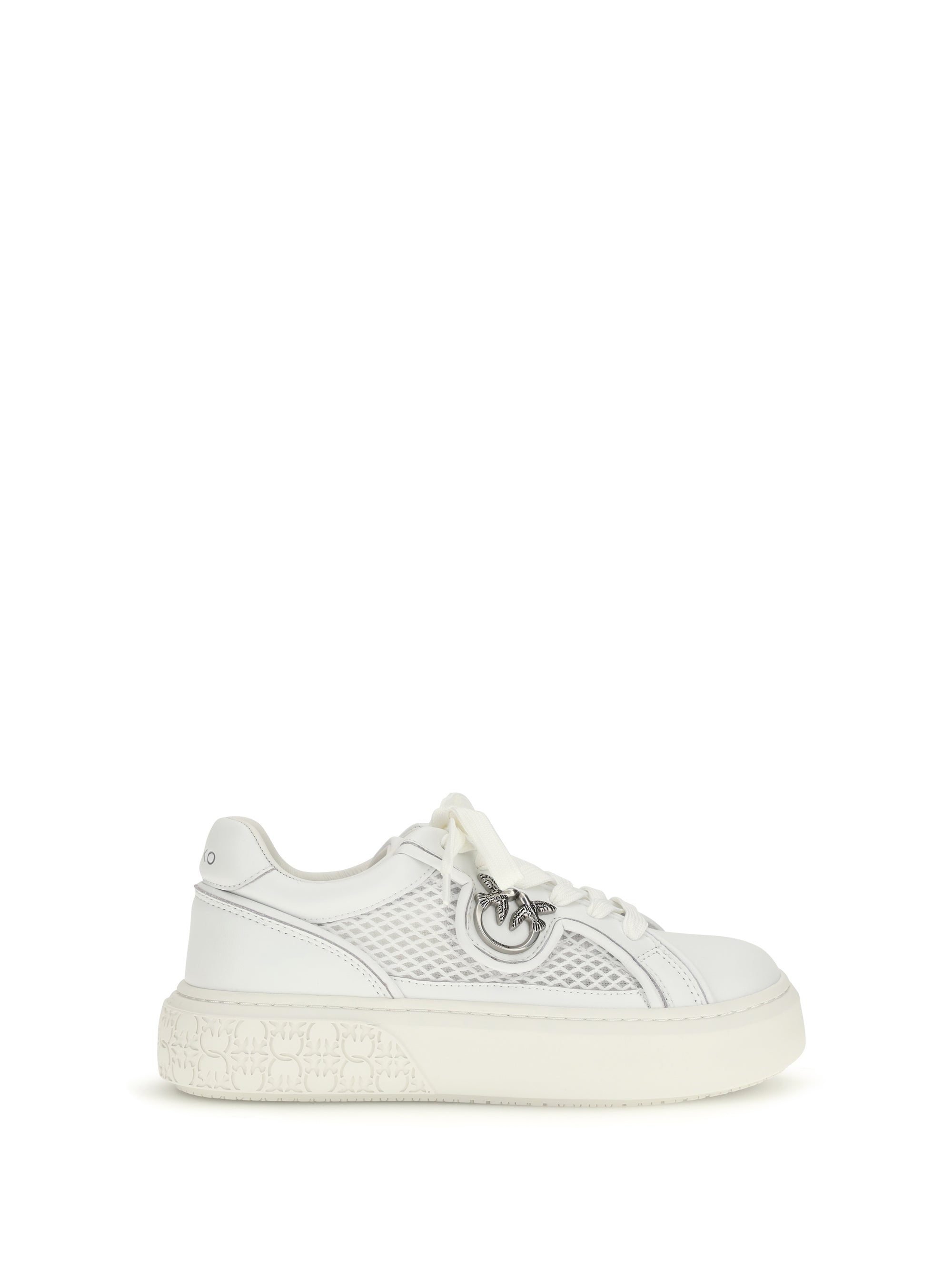 PINKO 36 yoko leather sneakers