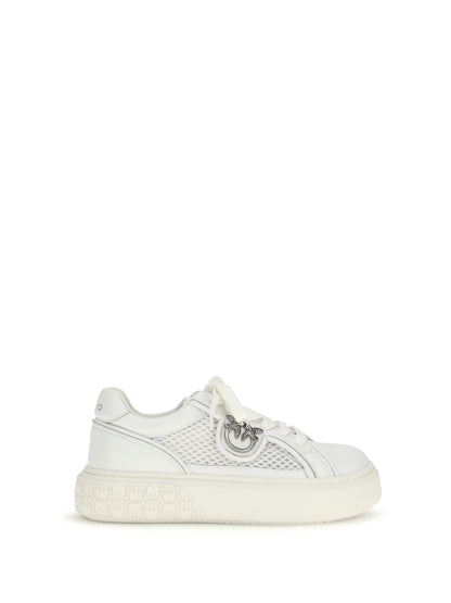 PINKO 36 yoko leather sneakers