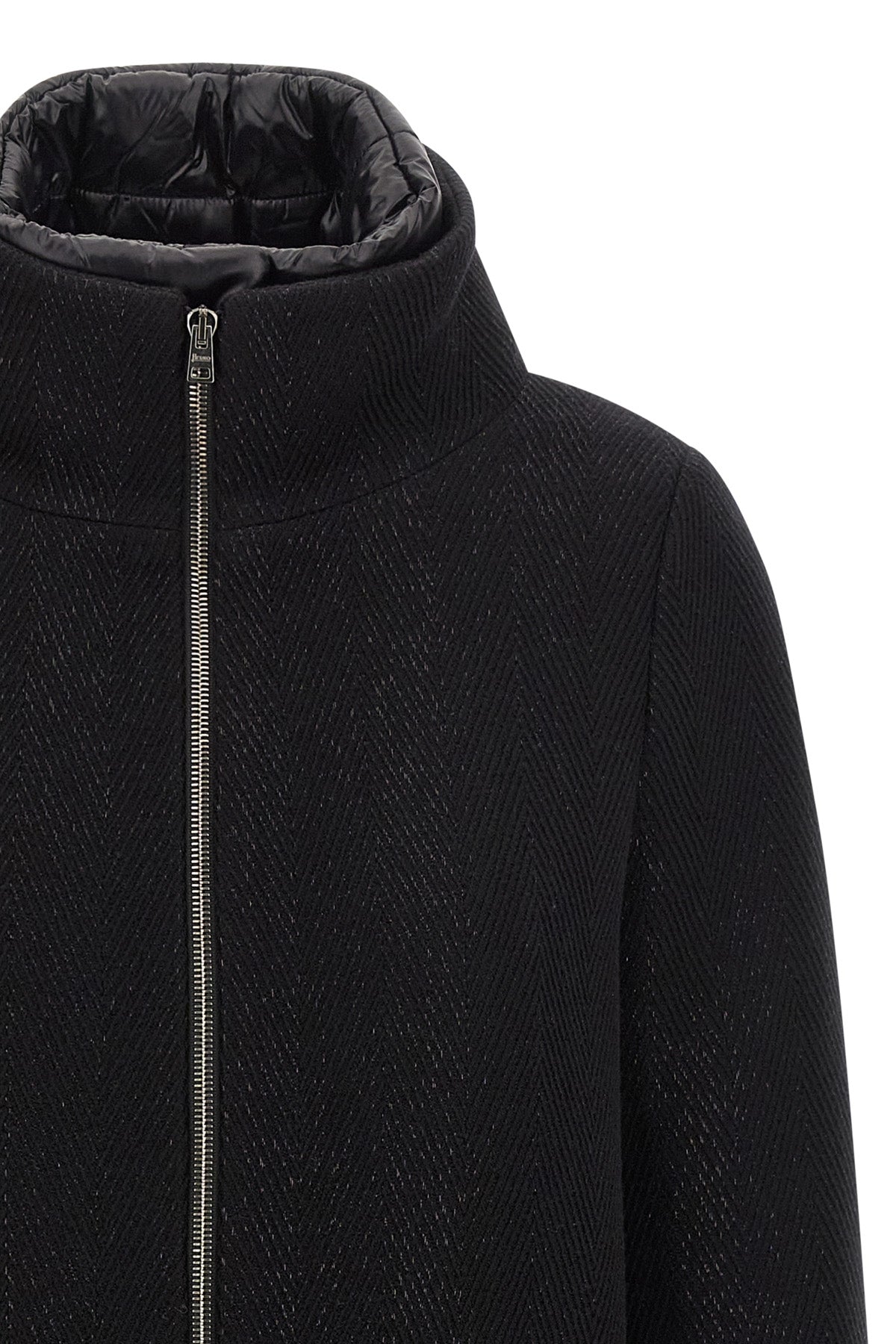 cotton wool and viscose blend coat
