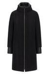 cotton wool and viscose blend coat