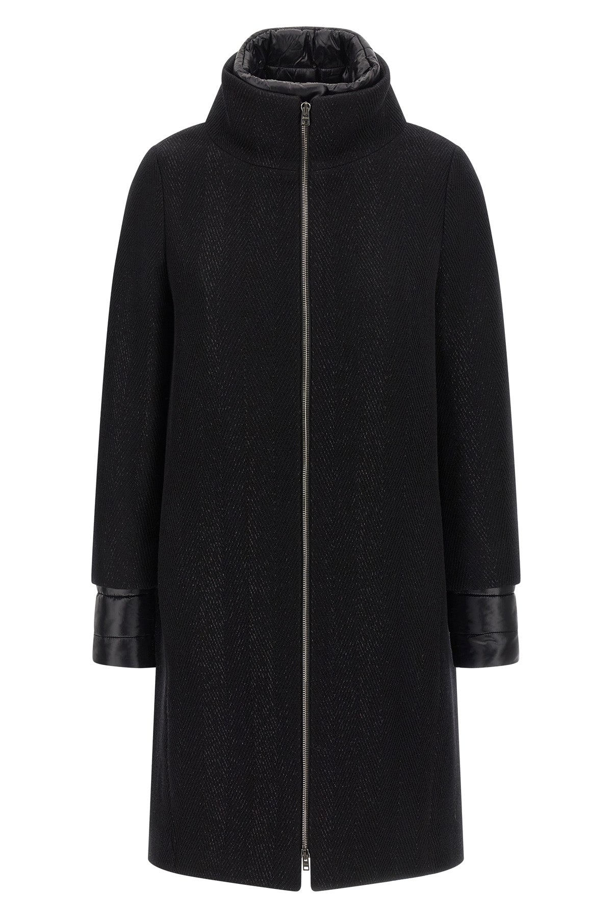 cotton wool and viscose blend coat