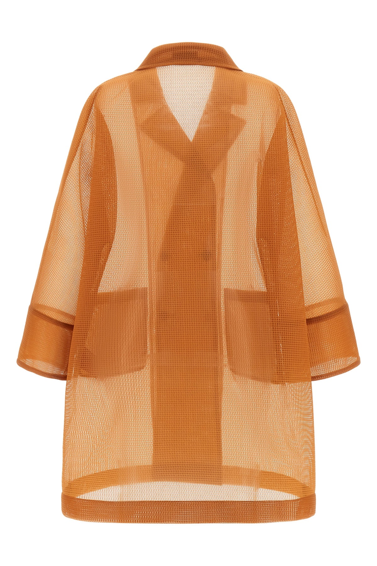double-breasted coat made of 20 denier polyester double polyester fabric