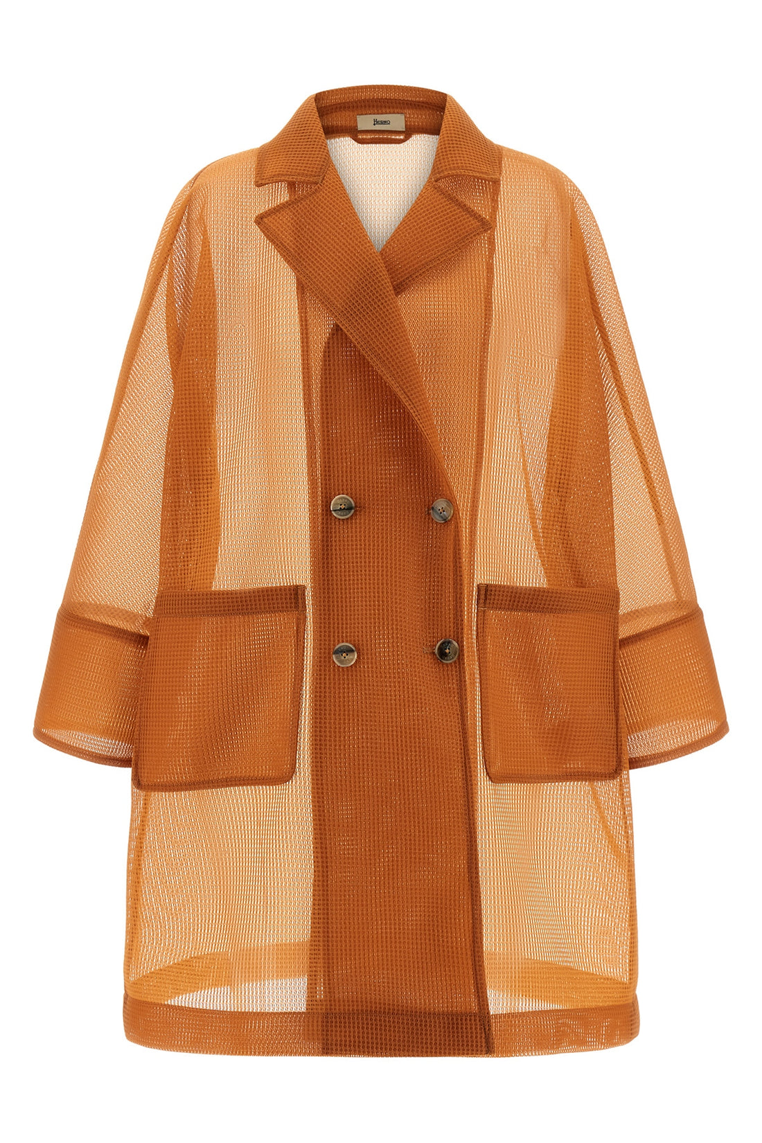 HERNO 44 double-breasted coat made of 20 denier polyester double polyester fabric