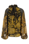 polimnia blouse in light silk blend and viscose