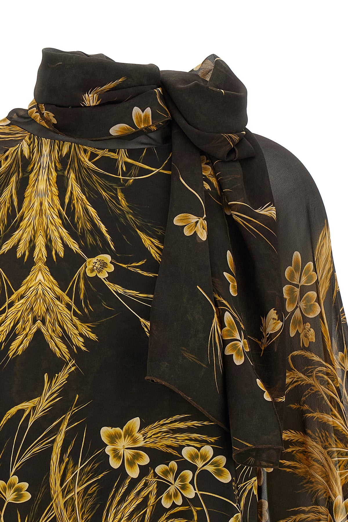polimnia blouse in light silk blend and viscose