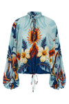 all over palm bouquet archilo crepe de chine silk shirt
