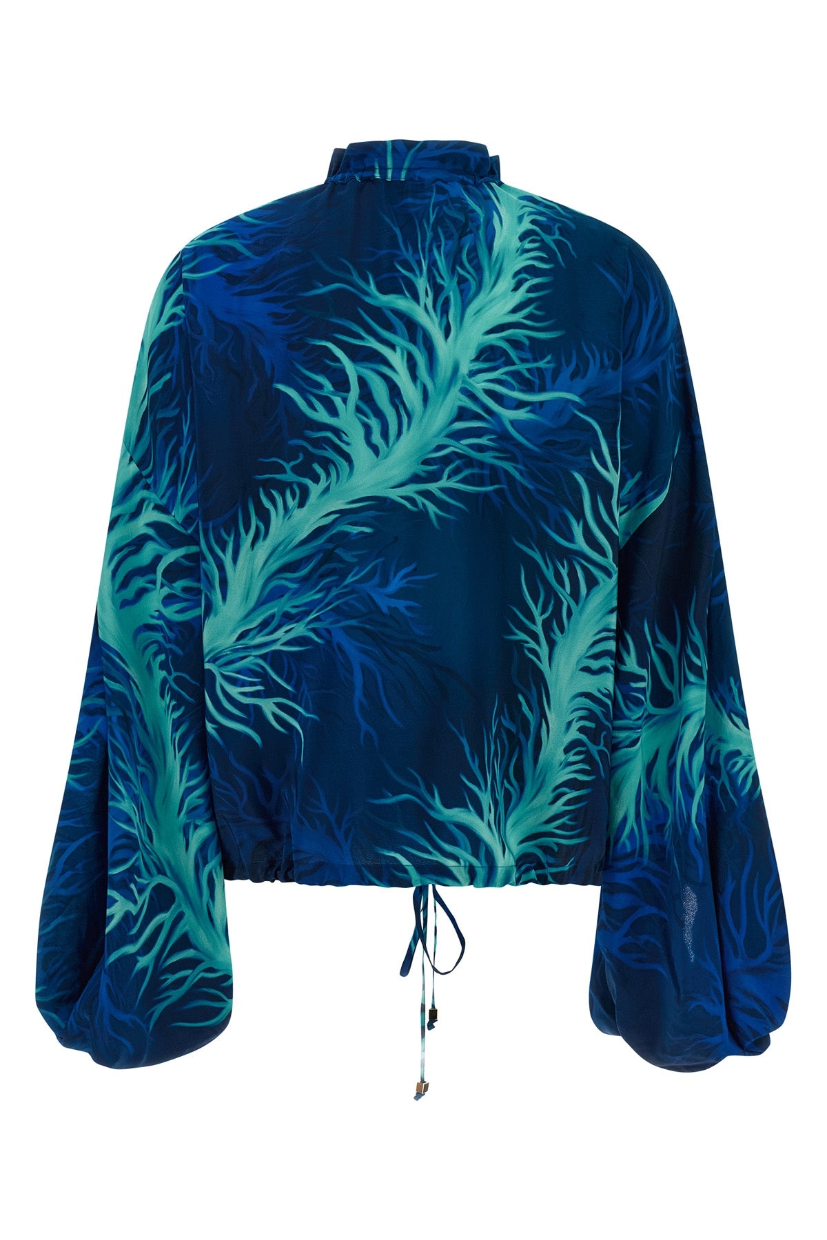 all over corals archilo crêpe de chine silk shirt