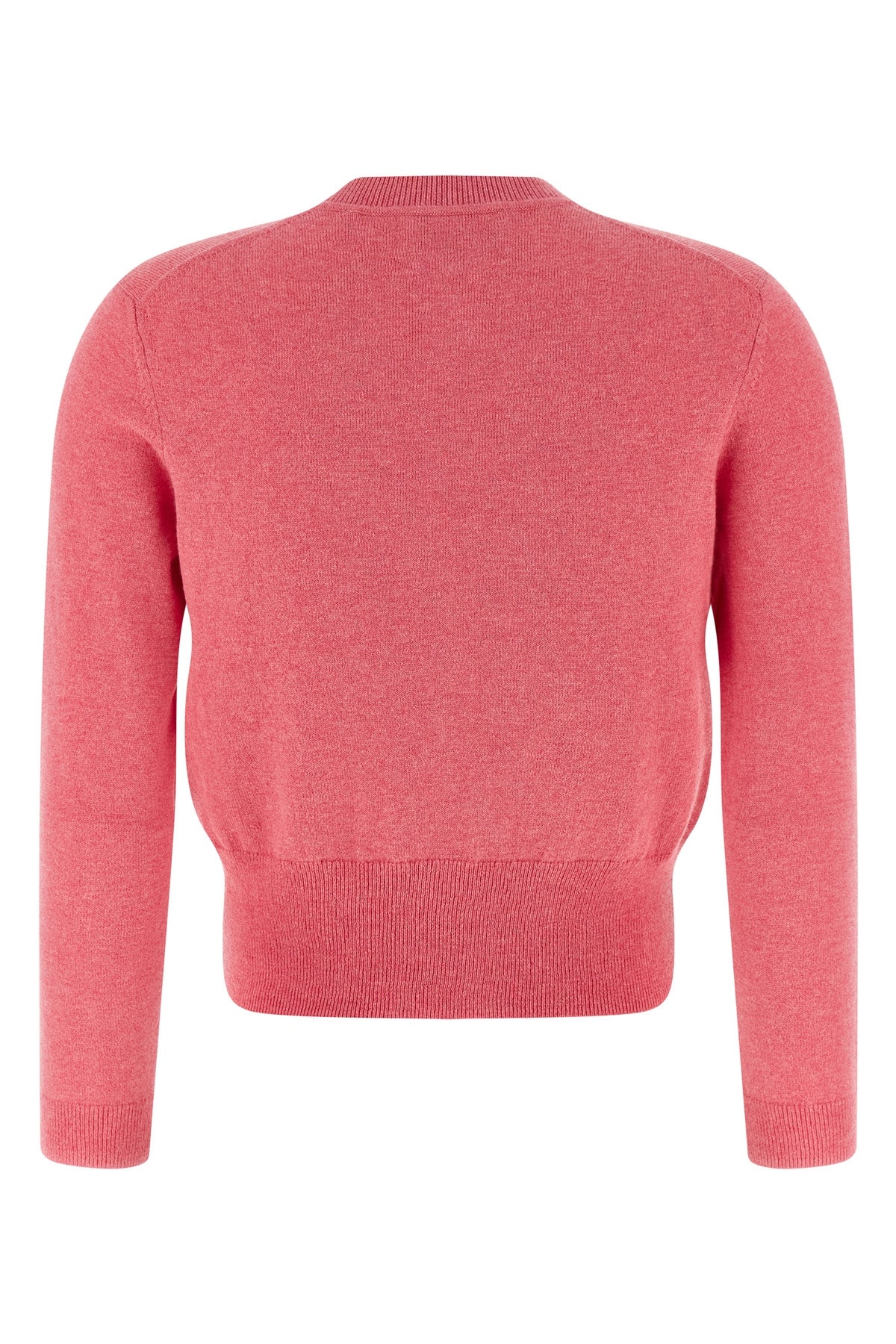 newton cardigan in cotton and wool blend mélange
