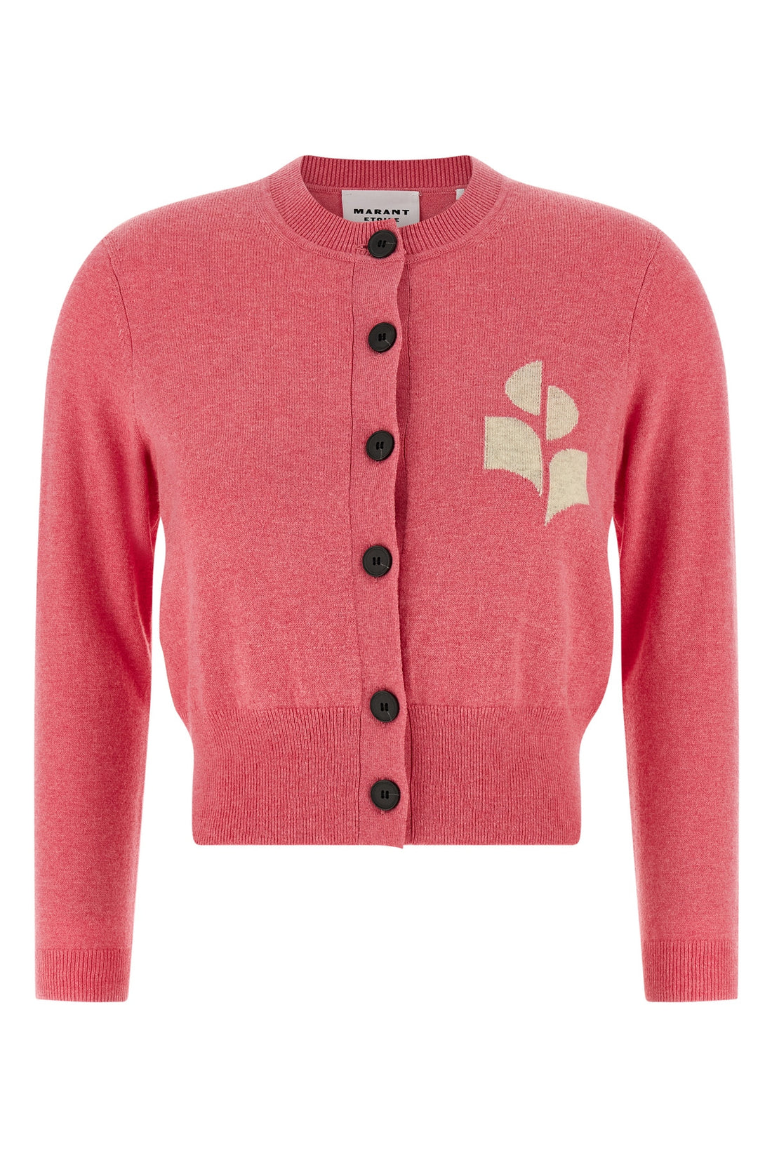 MARANT ETOILE 36 newton cardigan in cotton and wool blend mélange