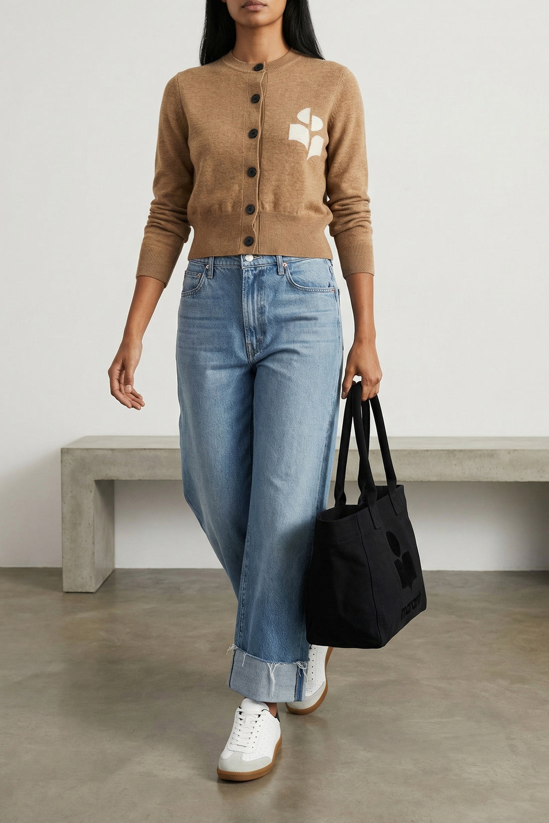 MARANT ETOILE 36 newton cotton and wool cardigan